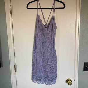 Vintage Hugo Buscati lace dress with matching top—medium